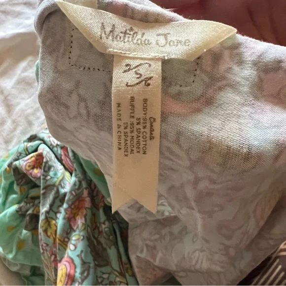 Matilda Jane Mint Green Ruffled edge floral & Paisley print wrap dress. - Picture 4 of 10